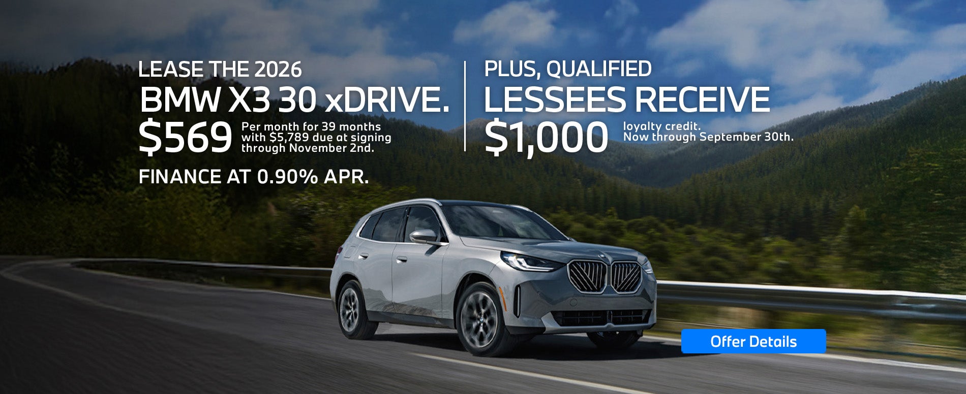 2026 BMW X3 xDrive