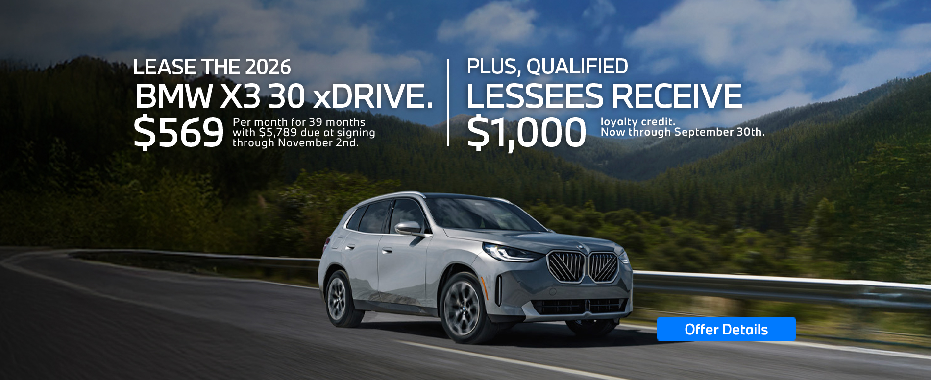 2026 BMW X3 xDrive